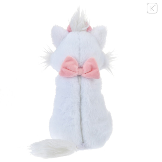 Japan Disney Store Fluffy Plush Pen Case - Marie Cat / Cat Day 2024 - 4