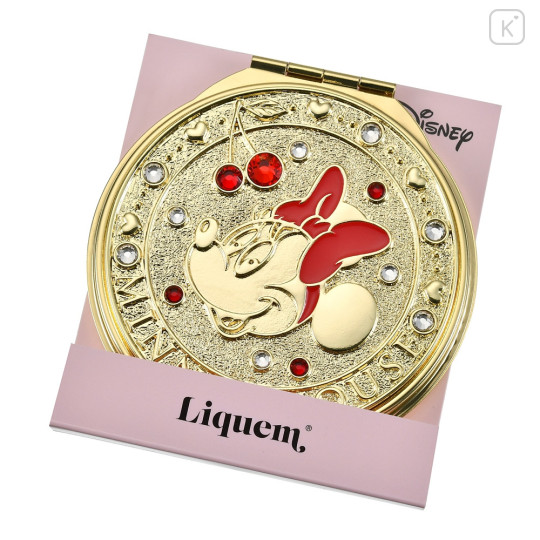 Japan Disney Store Pocket Zoom Compact Mirror - Minnie Mouse / Liquem - 2