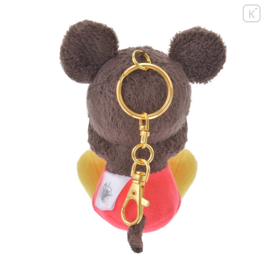 Japan Disney Store Fluffy Plush Keychain - Mickey Mouse / Hide And Seek - 3