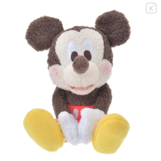 Japan Disney Store Fluffy Plush Keychain - Mickey Mouse / Hide And Seek - 5