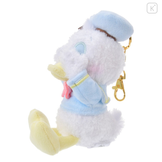Japan Disney Store Fluffy Plush Keychain - Donald Duck / Hide And Seek - 2