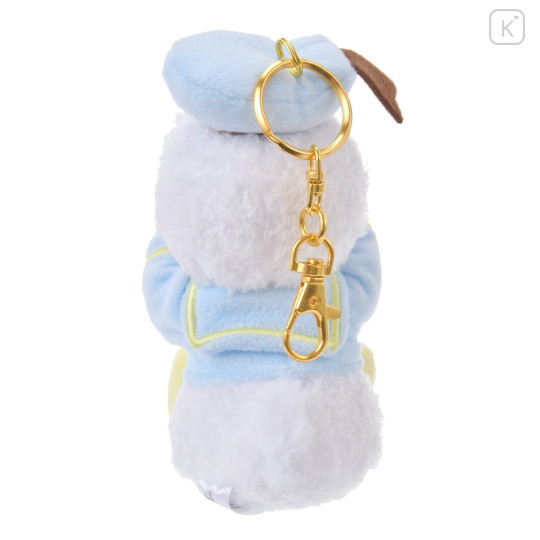 Japan Disney Store Fluffy Plush Keychain - Donald Duck / Hide And Seek - 3