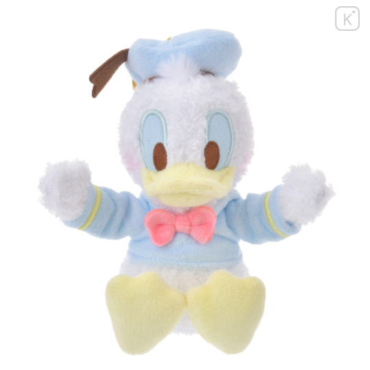 Japan Disney Store Fluffy Plush Keychain - Donald Duck / Hide And Seek - 4