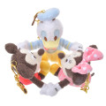Japan Disney Store Fluffy Plush Keychain - Donald Duck / Hide And Seek - 5