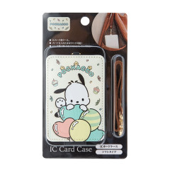 Japan Sanrio IC Card Case - Pochacco Party
