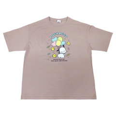 Japan Sanrio Big T-shirt - Pochacco Party / Pink