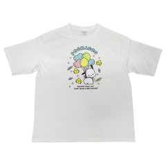 Japan Sanrio Big T-shirt - Pochacco Party / White