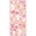 Japan San-X Sheet Sticker - Rilakkuma / Full of Strawberry Day A - 1