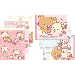 Japan San-X Mini Notepad 2pcs Set - Rilakkuma / Full of Strawberry Day