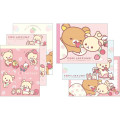 Japan San-X Mini Notepad 2pcs Set - Rilakkuma / Full of Strawberry Day - 1