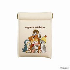 Japan Mofusand Exhibition Spring-Mouth Pouch (S) - Cat / Teddy Bear Cosplay / Group Hug