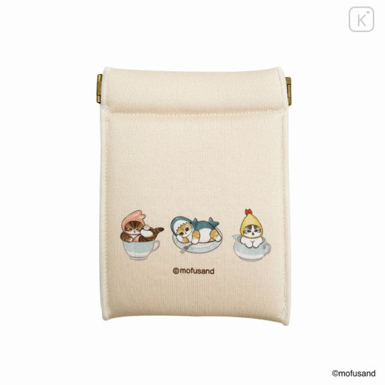 Japan Mofusand Exhibition Spring-Mouth Pouch (S) - Cat / Teddy Bear Cosplay / Group Hug - 4