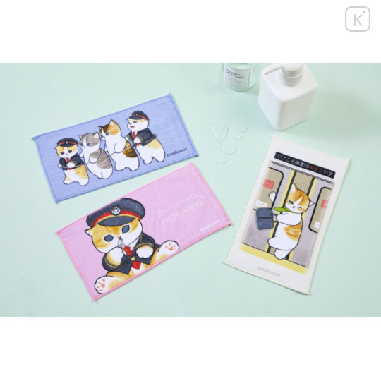 Japan Mofusand Mofumofu Station Mini Towel Set of 3 - Cat - 2