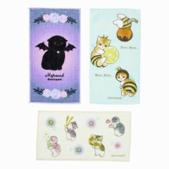 Japan Mofusand Store Mini Towel Set of 3 - Cat / Bee & Flora & Devil