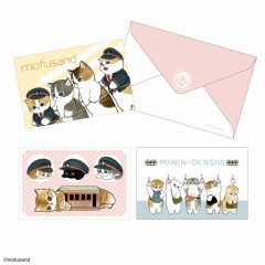 Japan Mofusand Mini Card Set - Cat / Mofumofu Station / Pink