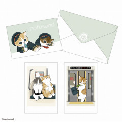 Japan Mofusand Mini Card Set - Cat / Mofumofu Station / Green