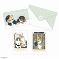 Japan Mofusand Mofumofu Station Mini Card Set - Cat : Green - 1