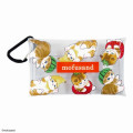 Japan Mofusand Multi Clear Pouch (S) with Carabiner - Cat / Fruits - 1