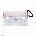 Japan Mofusand Multi Clear Pouch (S) with Carabiner - Cat / Bee & Cherry - 4