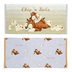 Japan Disney Store Face Towel Set of 2 - Chip & Dale / Chill Life