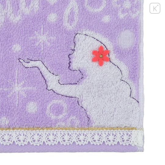 Japan Disney Store Towel Handkerchief - Rapunzel / Silhouette - 4