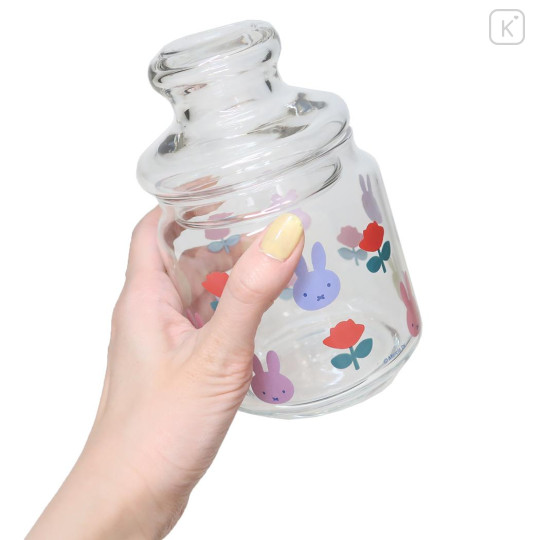 Japan Miffy Jar Glass Storage Container - Rose - 2