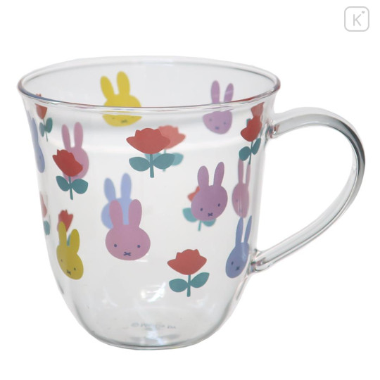 Japan Miffy Glass Mug - Rose / Colorful - 1