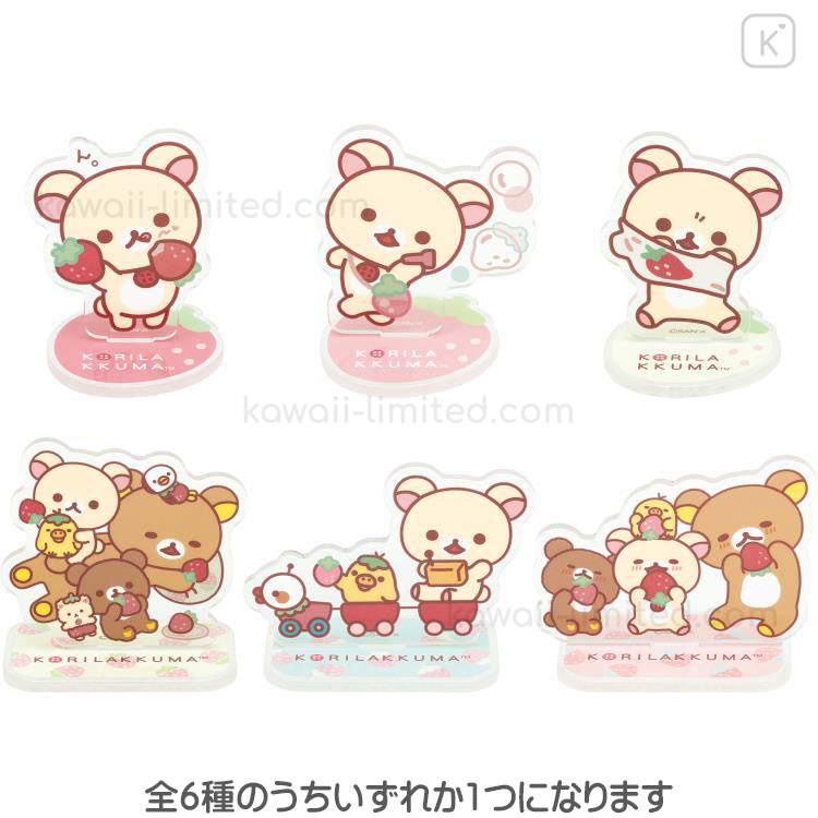 Japan San-X Secret Acrylic Stand - Rilakkuma : Full of Strawberry