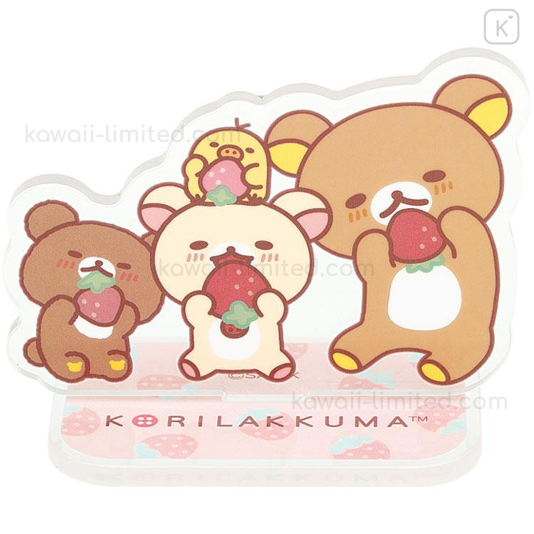Japan San-X Secret Acrylic Stand - Rilakkuma : Full of Strawberry
