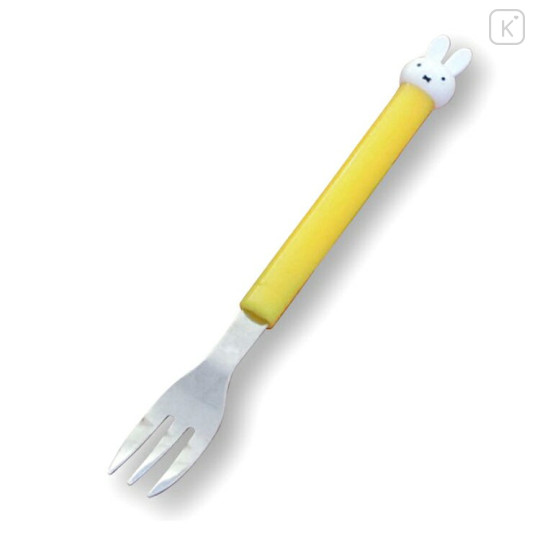 Japan Miffy Mascot Fork - Yellow - 1