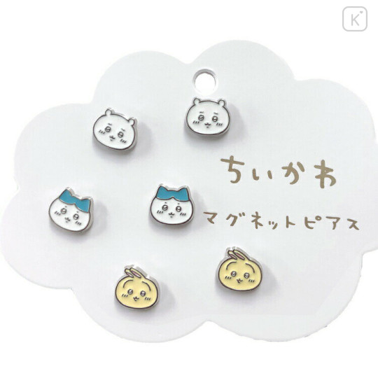Japan Chiikawa Magnetic Earrings - Chiikawa & Hachiware & Rabbit - 1