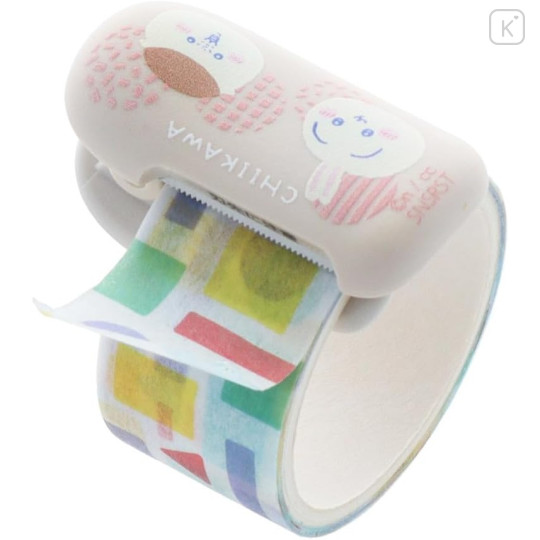 Japan Chiikawa Masking Tape Cutter - Rabbit & Chestnut Manju - 3