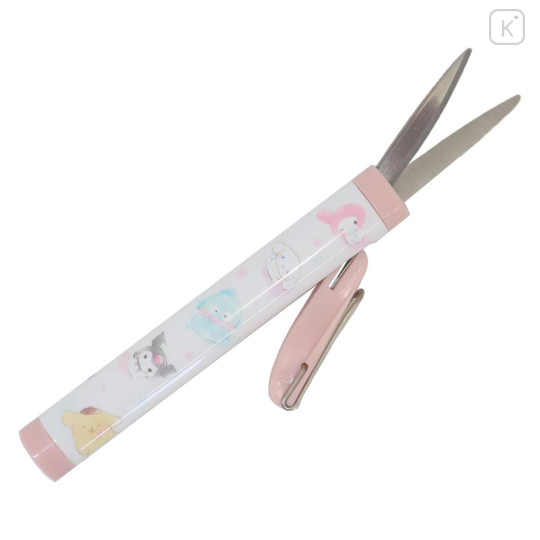Japan Sanrio Stickle Portable Compact Scissors - Characters / Pink - 1