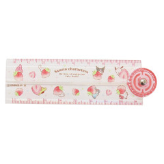 Japan Sanrio Folding Ruler 17cm - Characters / Strawberry
