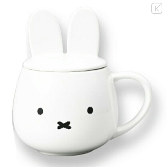 Japan Miffy Ceramic Mug with Ear Lid - Miffy - 1