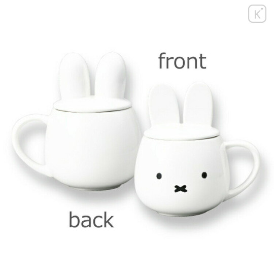 Japan Miffy Ceramic Mug with Ear Lid - Miffy - 2