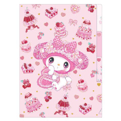 Japan Sanrio × Amenomori Fumika 3 Pockets A5 Clear File - My Melody / Lolita Sweetheart