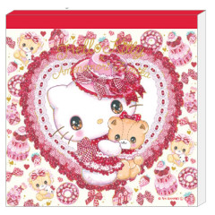 Japan Sanrio × Amenomori Fumika Memo Pad - Hello Kitty / Lolita Sweetheart