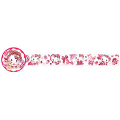 Japan Sanrio × Amenomori Fumika Washi Masking Tape - Hello Kitty / Lolita Sweetheart