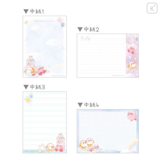 Japan Kirby A6 Notepad - Enjoy Picnic - 3