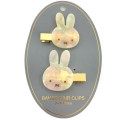 Japan Miffy Hair Clip Set of 2 - Marble Gold - 1