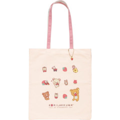 Japan San-X Tote Bag - Rilakkuma / Full of Strawberry Day