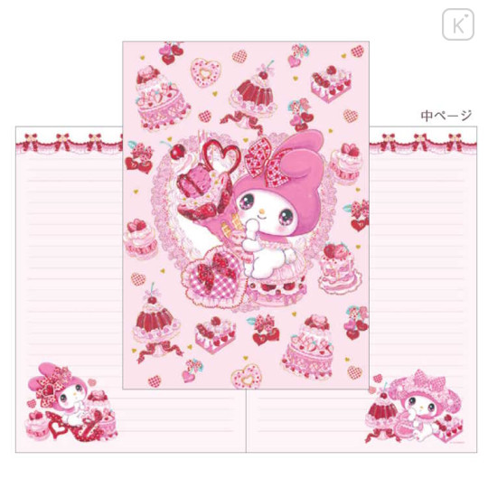 Japan Sanrio × Amenomori Fumika A5 Notebook - My Melody / Lolita Sweetheart - 2