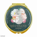 Japan Mofusand Store 2-sided Compact Mirror - Cat / Peach Flora Cherry Green - 1