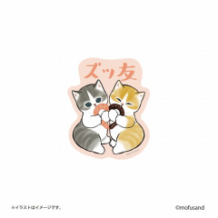 Japan Mofusand Vinyl Sticker - Cat / Let's Be Friends Forever