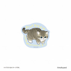 Japan Mofusand Vinyl Sticker - Cat / Surprised