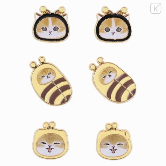 Japan Mofusand Store Earrings Set - Cat / Bee - 1