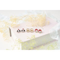 Japan Mofusand Store Earrings Set - Cat / Bread Riceball Strawberry - 2