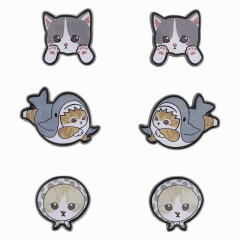 Japan Mofusand Earrings Set - Cat / Shark