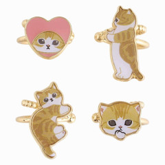 Japan Mofusand Ear Cuff Set - Cat / Gold